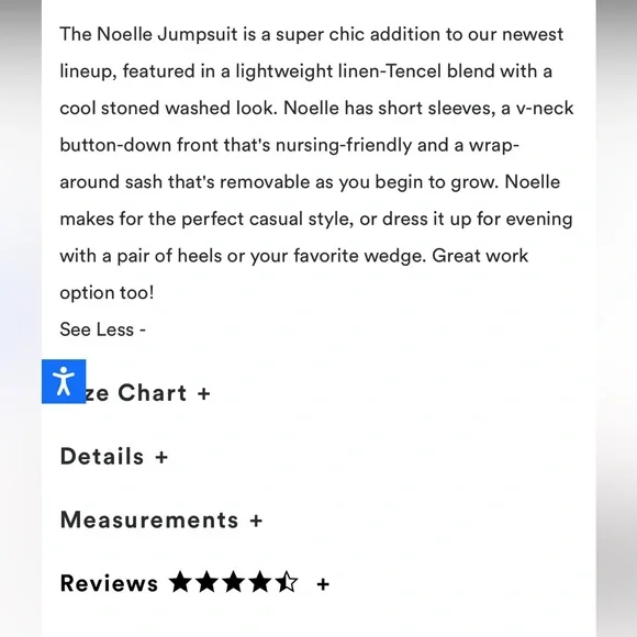 COPY - Hatch Noelle Jumpsuit Small - Picture 5 of 5